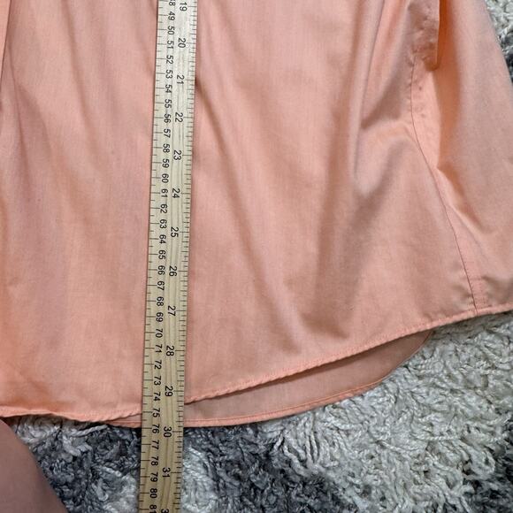 Lauren Ralph Lauren‎ Men's 2XL Orange Striped Button Up Long Sleeve Dress Shirt - Picture 5 of 6